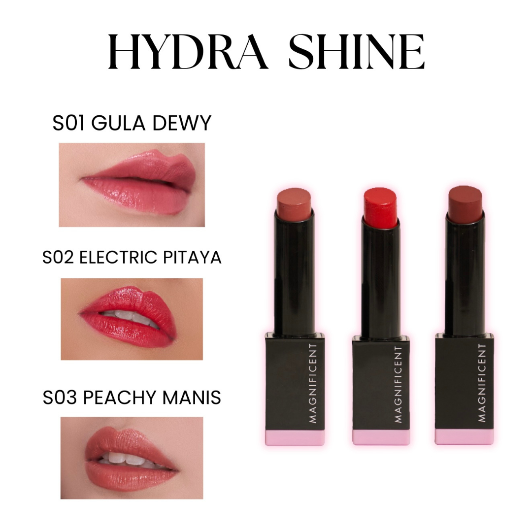 Magnificent Hydra Shine Lipstick - S02 Electric Pitaya