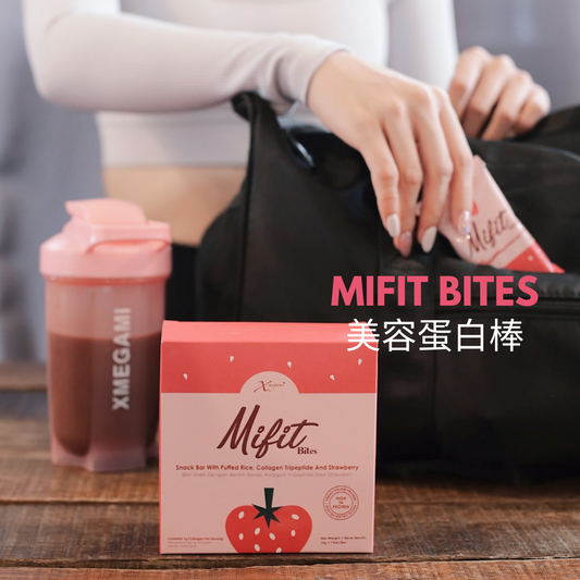 Mifit Bites Beauty Protein Bar - Strawberry Flavour