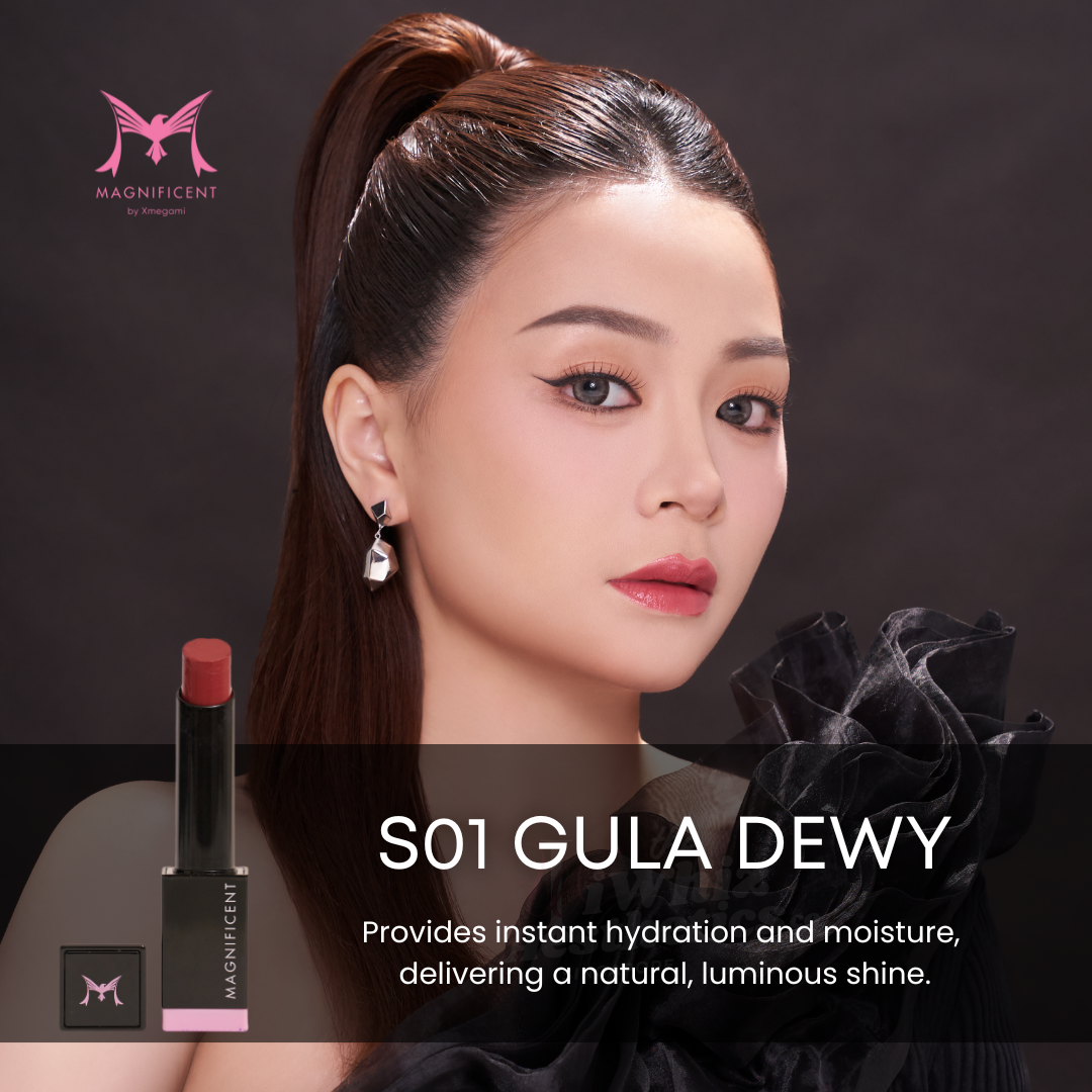 Magnificent Hydra Shine Lipstick - S01 Gula Dewy