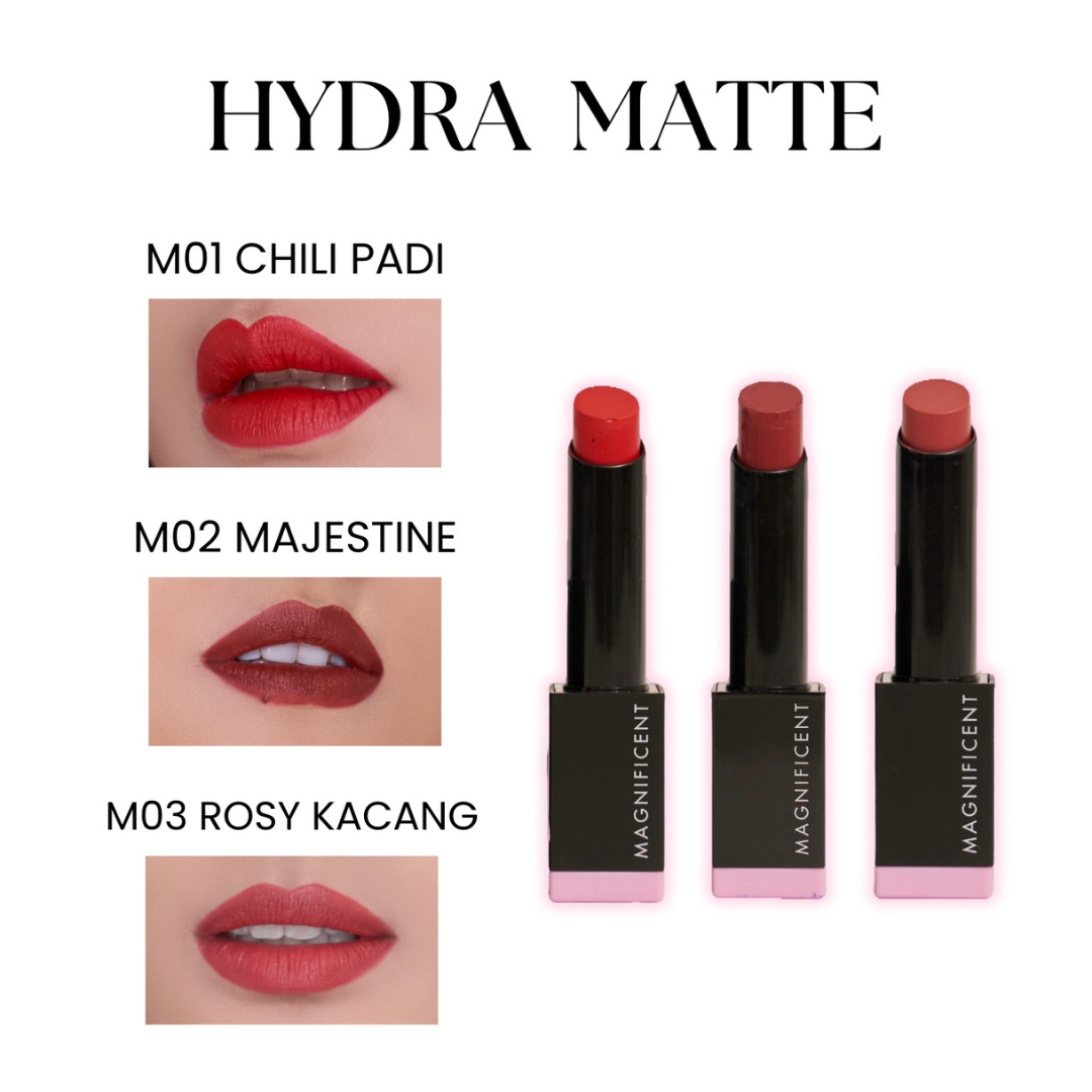 Magnificent Hydra Matte Lipstick - M01 Chilli Padi